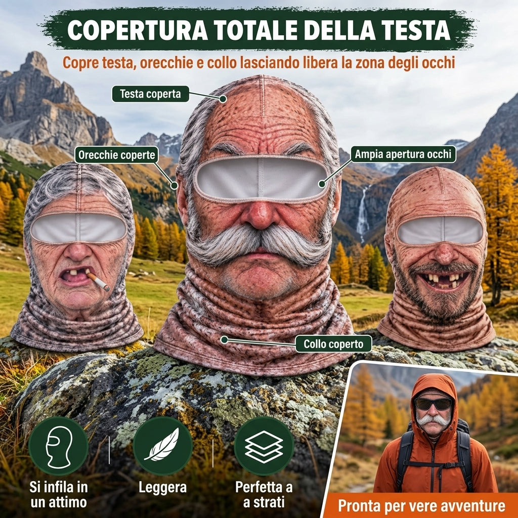 Volti Sender: copertura totale della testa